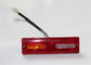 Rectangle LED Motorcycle Tail Lights With USA CHIPS Led Chip Tube Design